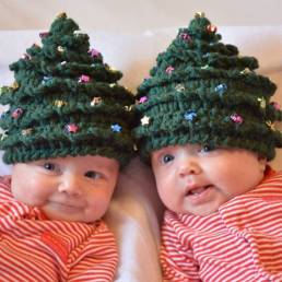Niño Bebé Fibras acrílicas Árbol de Navidad festivo creativo Las estrellas mantienen el calor entre padres e hijos Sombr