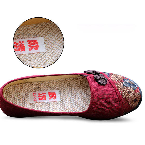 Mujer Ocio Zapatos elegantes Respirable Slip-mocasines Sudor de absorción Pisos