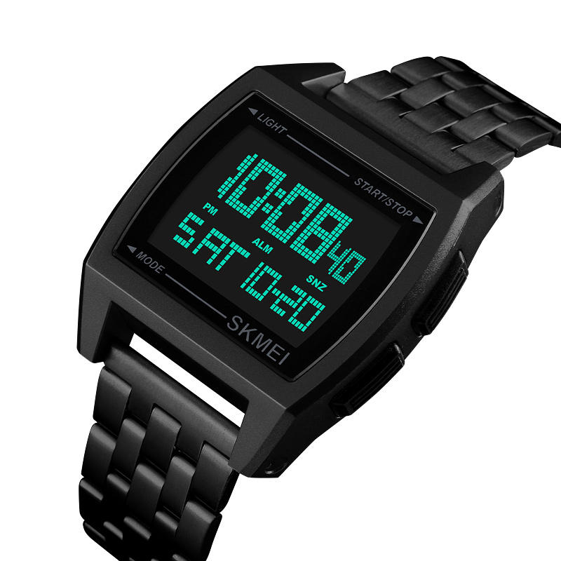 SKMEI 1368 Reloj deportivo para hombre 3ATM Impermeable Semana Pantalla LED Reloj electrónico digital