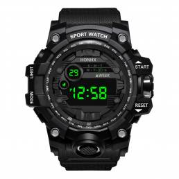 HONHX 55-66F Men Luminous Pantalla Alarm Reloj Stopwatch Sport Digital Watch