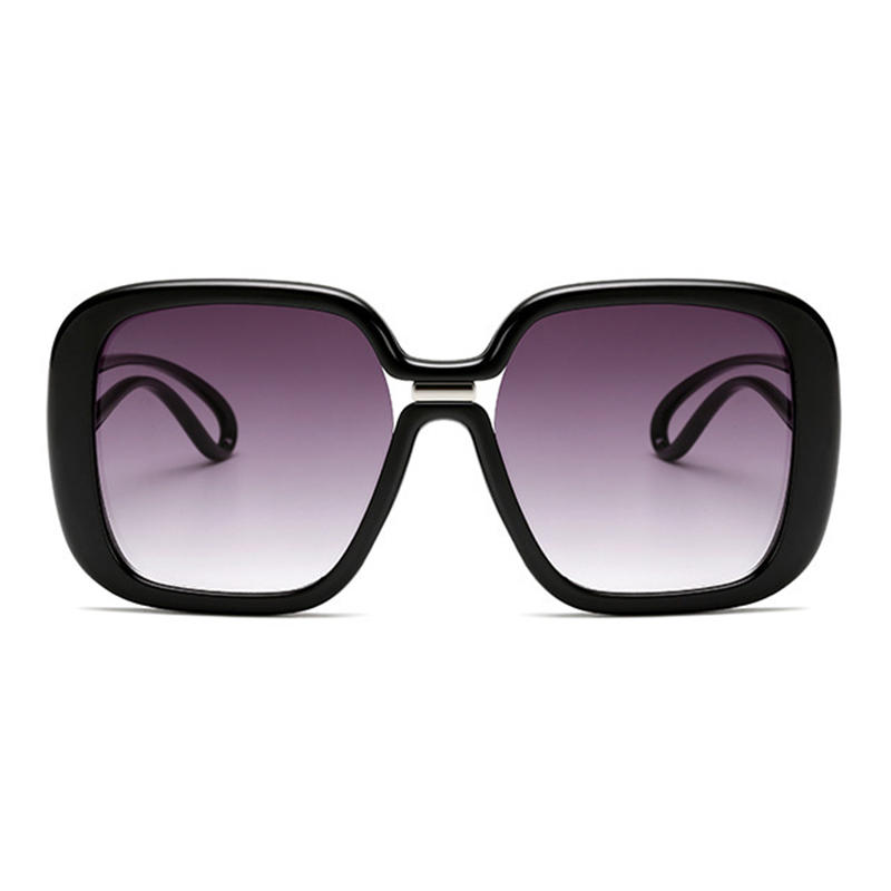 Retro Big Caja Nuevas gafas de sol Contraste Gafas de sol de color