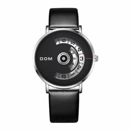 DOM M-1303 Fashion Men Watch Creative Dial 3ATM Impermeable Reloj de cuarzo