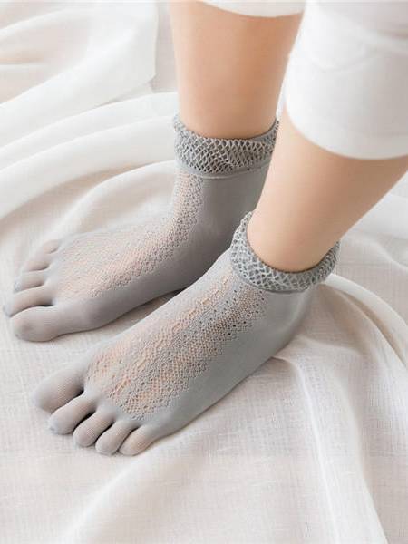Mujer Sudadera Absorbente Sudor Five Toe calcetines