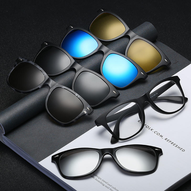 Pinzas polarizadas magnéticas Gafas miopía intercambiable Sunglasse