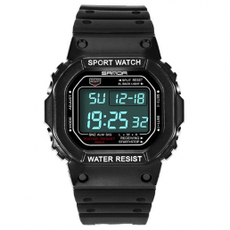 SANDA 329 Moda LED Pantalla Reloj para hombre Impermeable Reloj digital deportivo