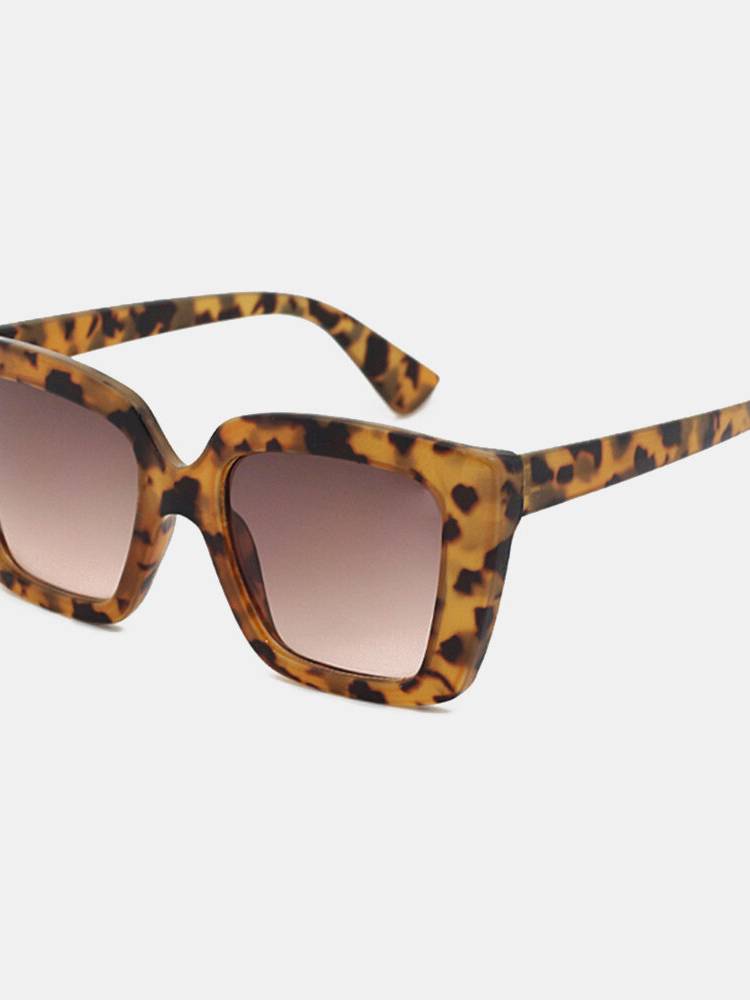 Gafas de sol polarizadas de protección unisex con montura completa y espesas de leopardo UV