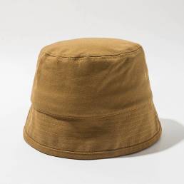 Cubo unisex de algodón de color liso Sombrero Sombreros