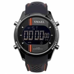 SMAEL 1283 Reloj digital LED Hombre Deporte al aire libre Silicona Reloj con correa militar Hombre