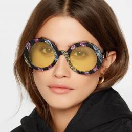 Hombres Mujer UV400 Gafas de sol con montura redonda al aire libre Retro gafas no polarizadas