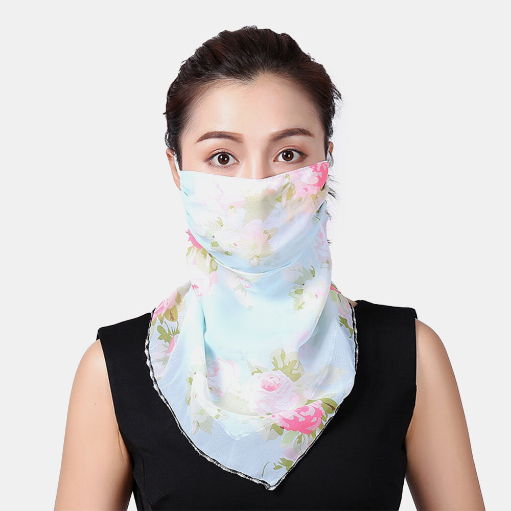 Transpirable Verano de secado rápido al aire libre Montar Impresión Cuello Protector Protector solar Bufanda Anti-UV Ban