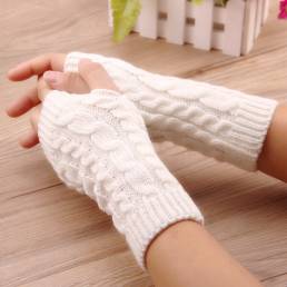 Crochet Knitting Warm Winter Warmer de la mano Guantes