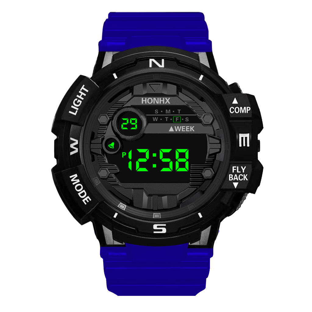 HONHX 81X-66F Reloj para hombre Fashion Luminous Pantalla Alarm Reloj Reloj digital