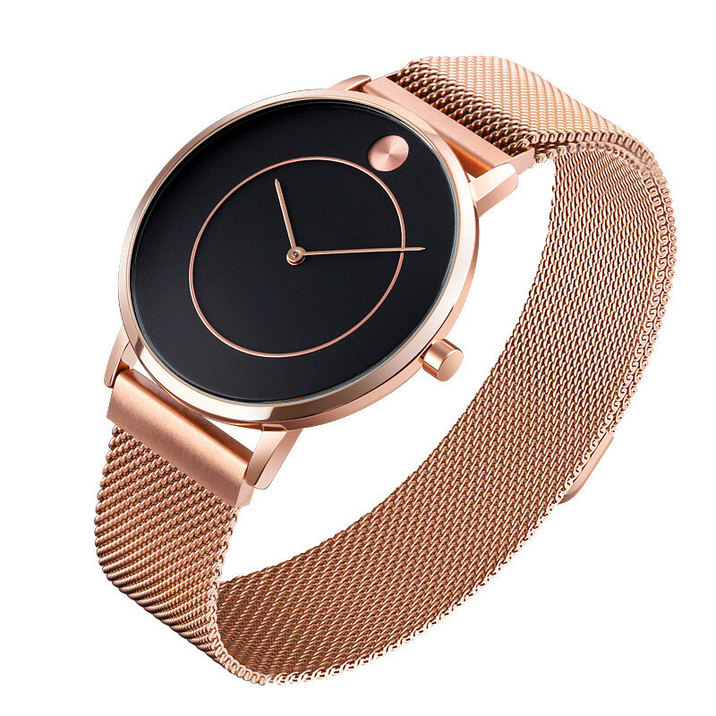 SKMEI 9197 Reloj de pulsera para hombre ultra delgado de moda Business Style Impermeable Reloj de cuarzo