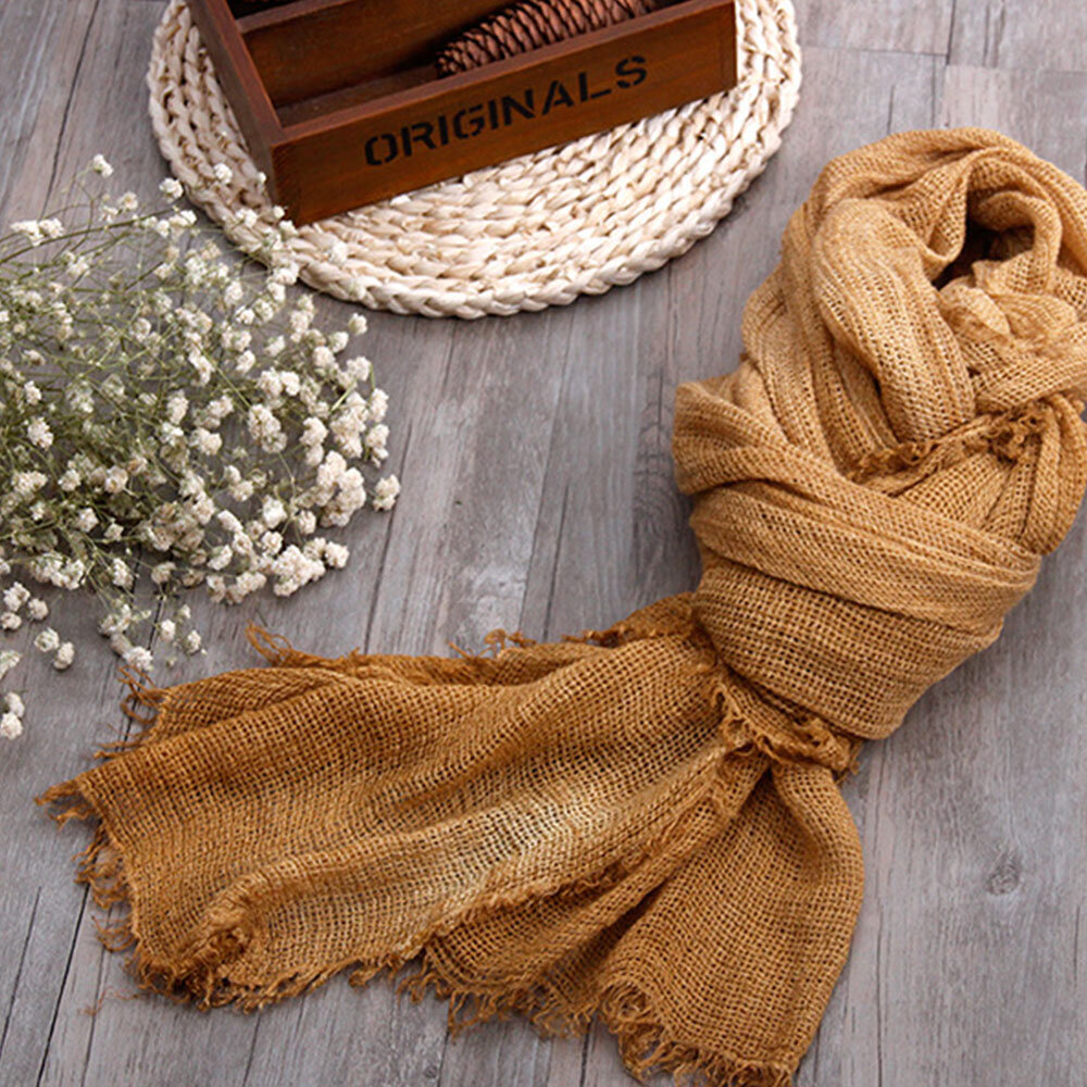 Las mujeres de algodón teñido sucio otoño e invierno mantienen el calor Cuello protección sólida breve estilo étnico buf