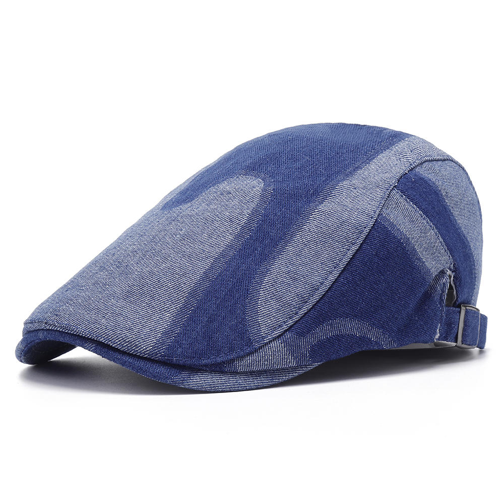 Unisex Denim Short Brim Sombrero azul sombreado apenado