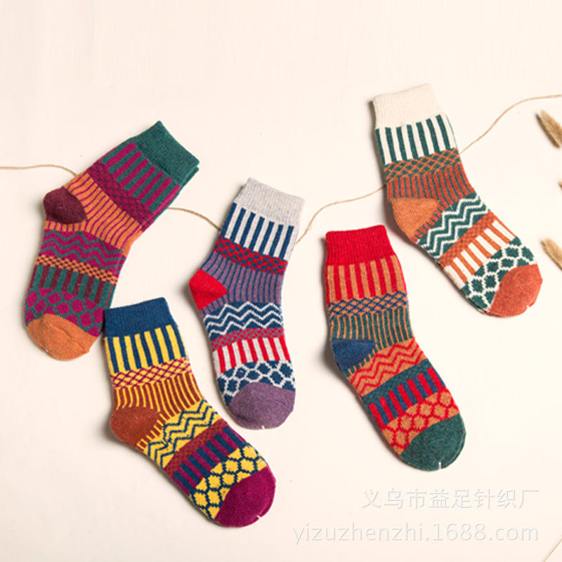Navidad casual vaina tribal Mujer calcetines
