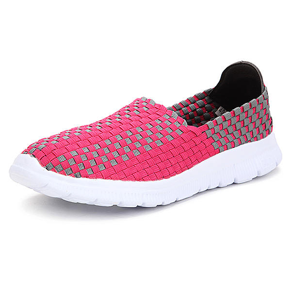 Nuevo Stretch Knitting Mujer Casual Sport Shoes