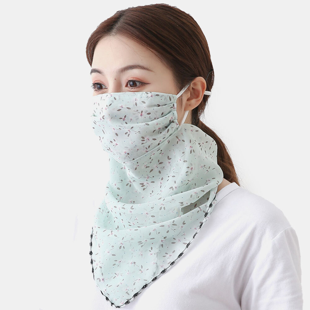 Bufanda de protección solar Mascara Transpirable Verano de secado rápido al aire libre Montar Mascara Impresión Cuello