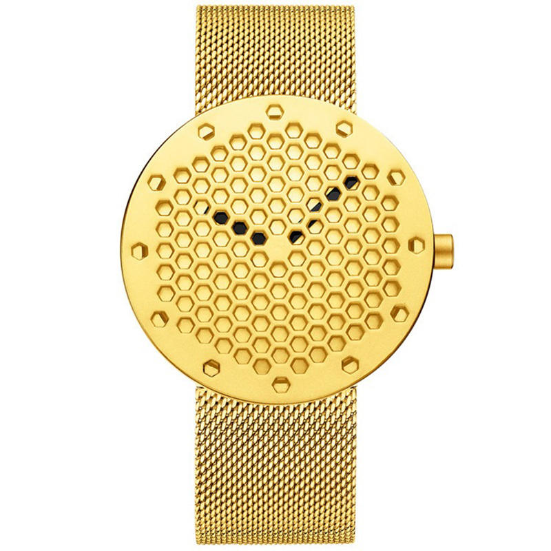 CRRJU 2143 Creative Hollow Dial Diseño Fashion Needle Cuarzo Reloj