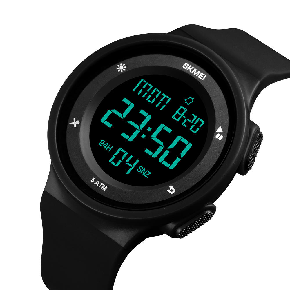 SKMEI 1445 Moda Silicona Impermeable LED al aire libre Reloj digital deportivo
