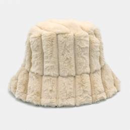 Unsiex Cotton Warm Soft al aire libre Cubo casual de color sólido que combina todos los partidos Sombrero