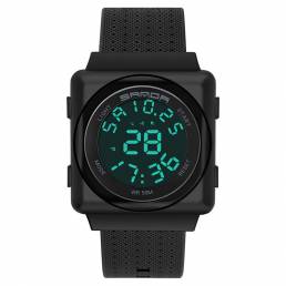 SANDA 2000 Cool Sport Watch a prueba de golpes Luminoso Pantalla Moda 50m Impermeable Reloj digital