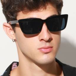 Gafas de sol con montura cuadrada retro unisex UV Protección Cool Fashion