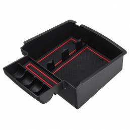 ABS Coche Reposabrazos Organizador Consola central Almacenamiento Caja con almohadillas antideslizantes para Audi Q5 200