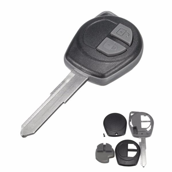 Coche 2 botones Control remoto Llavero Caso Hoja sin cortar de Shell para Suzuki Vauxhall Agila