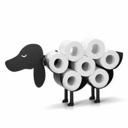 Black Sheep Gato Perro Portarrollos de papel higiénico Cuarto de baño Soporte de hierro para guardar rollos de papel hig