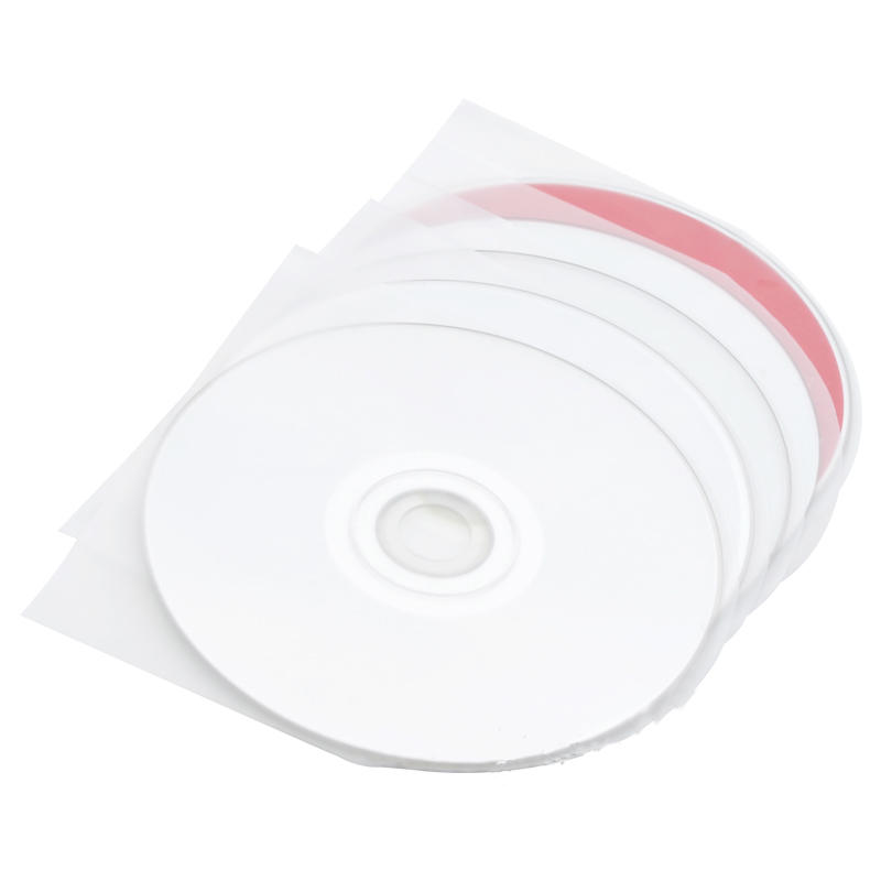 50Pcs Disco de 5 pulgadas CD DVD Interior Bolsa Protección a prueba de polvo Bolsa de disco CD / DVD antiestática Doble