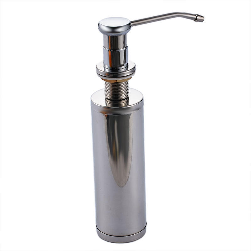 Dispensador de líquido de acero inoxidable plata Jabón Dispensador de jabón Jabón Caja para cocina o Cuarto de baño
