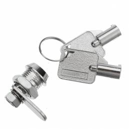 10pcs / set 12mm Cam Locks Door Gabinete Correo Caja Cajón Armario Armario + 2 llaves