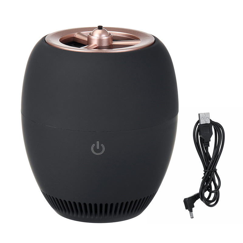 USB Coche Purificador de aire Ion negativo Desodorante negro Humo Formaldehído Haze PM2.5 Generador de iones negativos