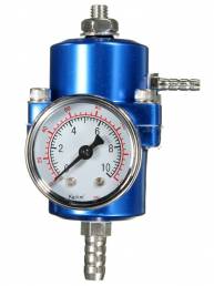 0-140 psi regulador de presión de combustible azul indicador de presión ajustable