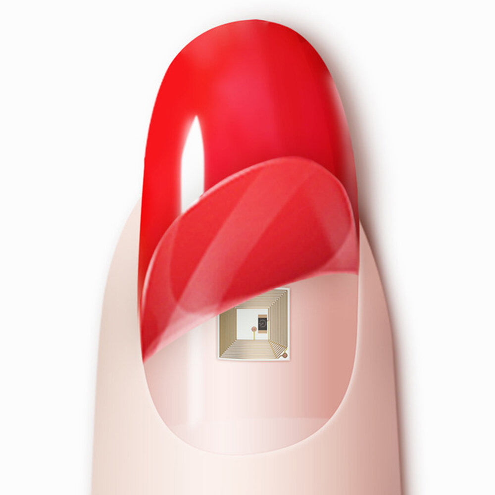NFC Smart Uña Chip de función de llamada virtual Uña Manicura inteligente herramientas para niña Mujer Llamada telefónic