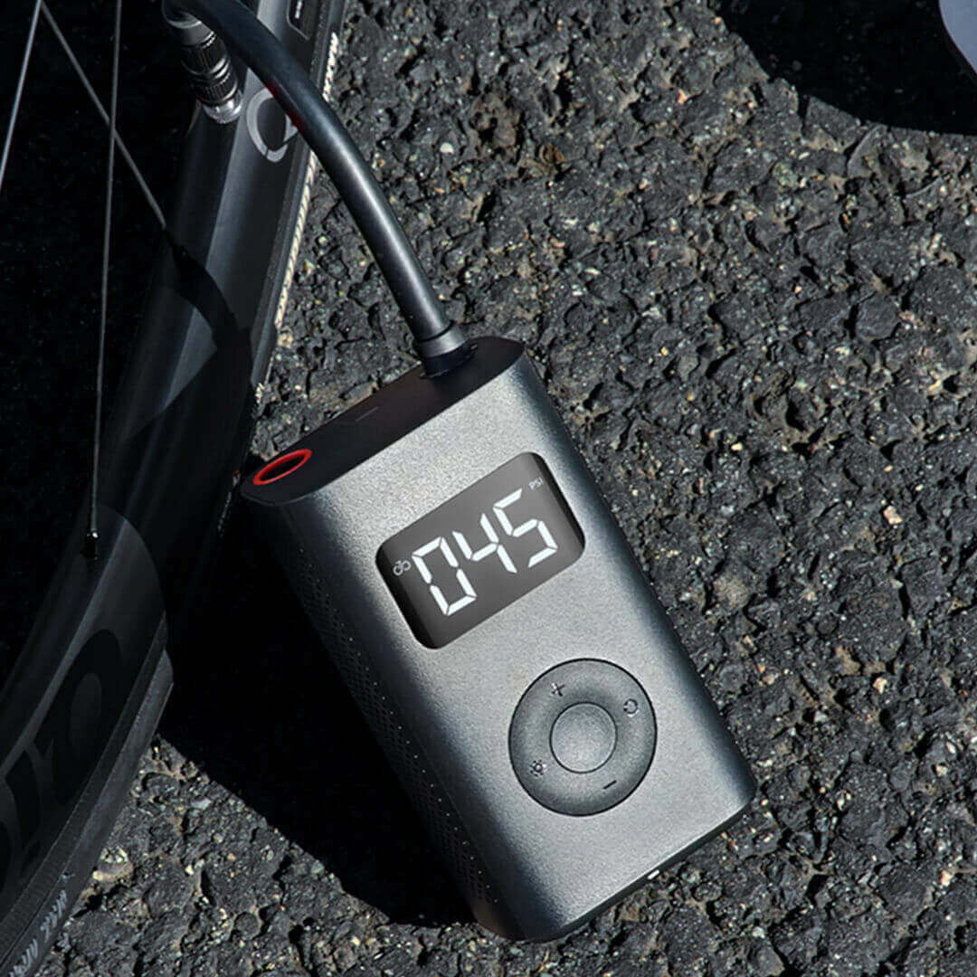 Xiaomi 5V 150PSI Bomba de bicicleta Carga USB Bomba de aire eléctrica cámping Ciclismo Baloncesto portátil Bomba de fútb