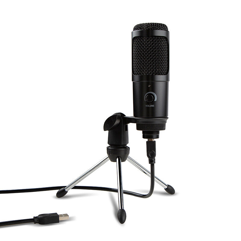 Bakeey Metal USB Condenser Recording Micrófono Gaming para portátiles Windows Cardioid Studio Grabación de voces Voz Sky