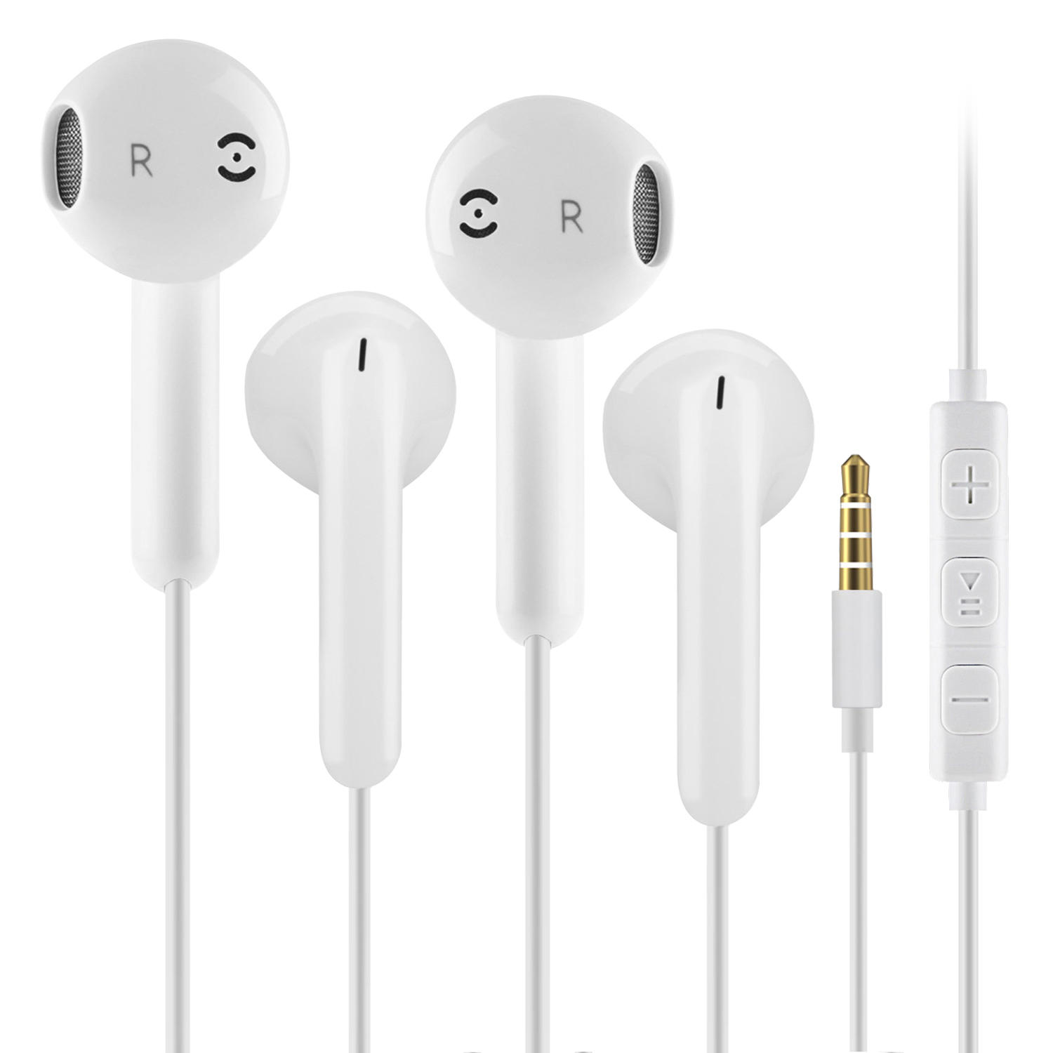 Control con cable universal profesional en la oreja Auricular Auriculares Auriculares HiFi de graves pesados para teléfo
