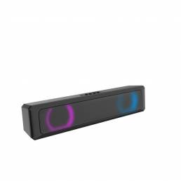 BAJEAL A4 RGB luz LED Altavoz bluetooth Barra de sonido con cable con barra de sonido USB Altavoz de barra de sonido de