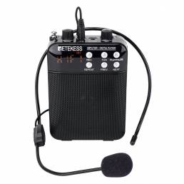 Retekess TR619 Megáfono portátil 3 W Grabación de voz FM Amplificador Profesor Micrófono Altavoz con reproductor Mp3 Gra