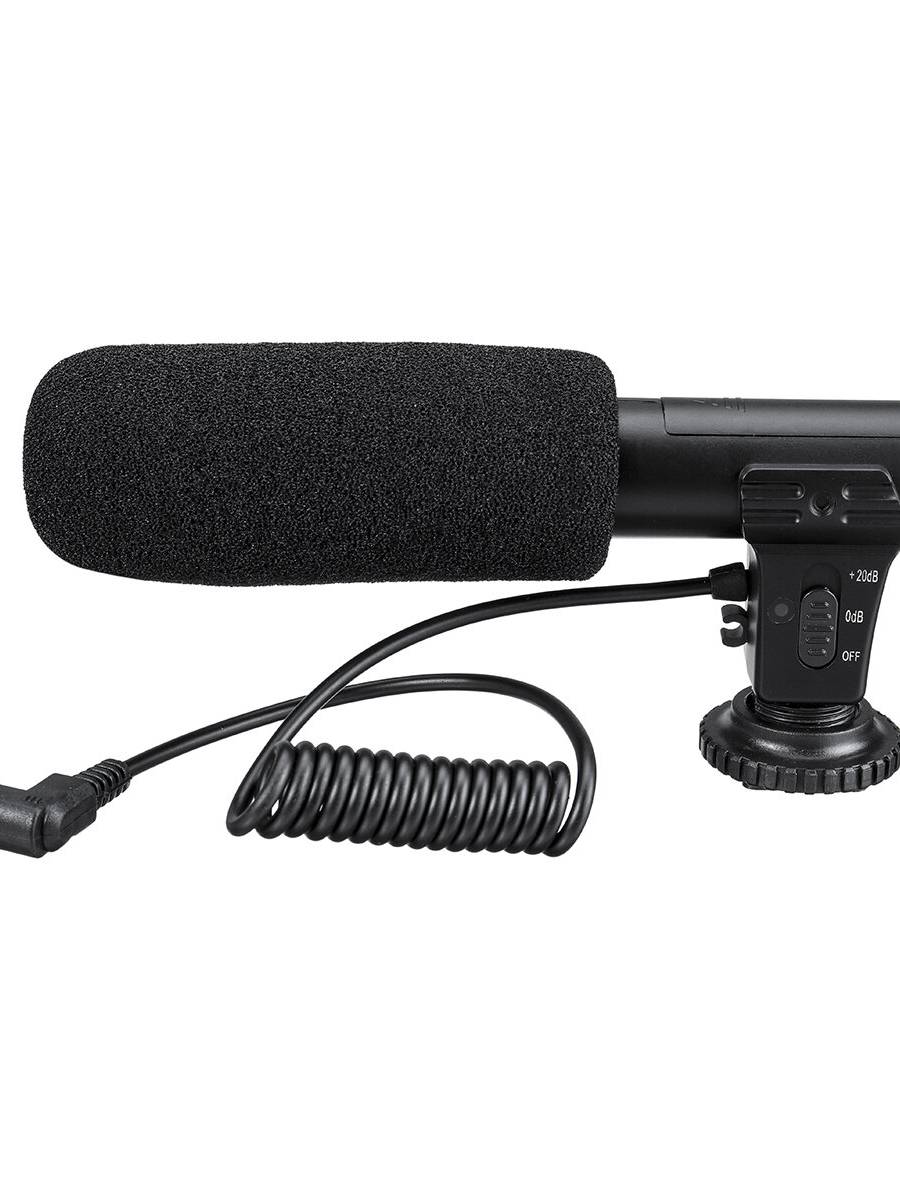 Micrófono estéreo externo de 3.5 mm Micrófono MIC para videocámara DV Canon DSLR Cámara