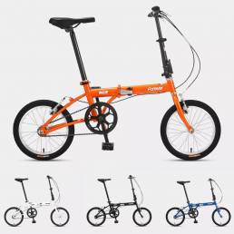 [De] FOREVER 16 Inch Bicicleta plegable Aluminio Ligero Plegable Mini bicicleta V Freno Bicicleta urbana de cercanías
