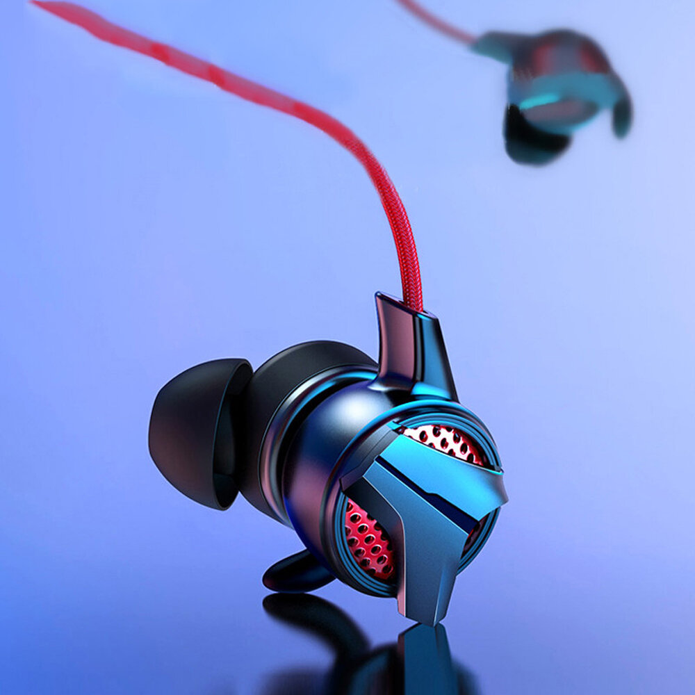 Baseus H15 3.5MM Wired Gaming HiFi Auricular Auriculares estéreo de música en la oreja con Micrófono