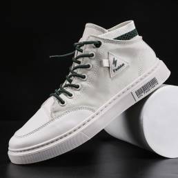 Zapatillas de deporte casuales de alta calidad transpirables con estilo de lona de costura para hombre