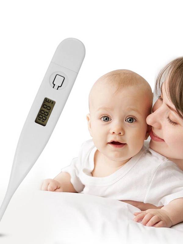 Digital LCD Electrónico Termómetro ° C / ° F Bebé Niño Niña Control de temperatura corporal Seguro Oral Digital Termómet