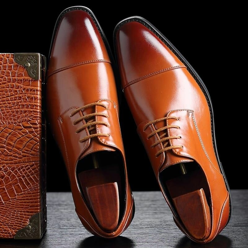 Hombre Microfibra Cuero Vestido Zapato Casual Business Oxfords