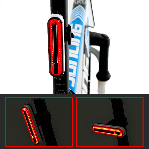 XANES® TL40 37g Ligero Impermeable Luz de cola de bicicleta recargable Luz de advertencia de bicicleta para una conducci