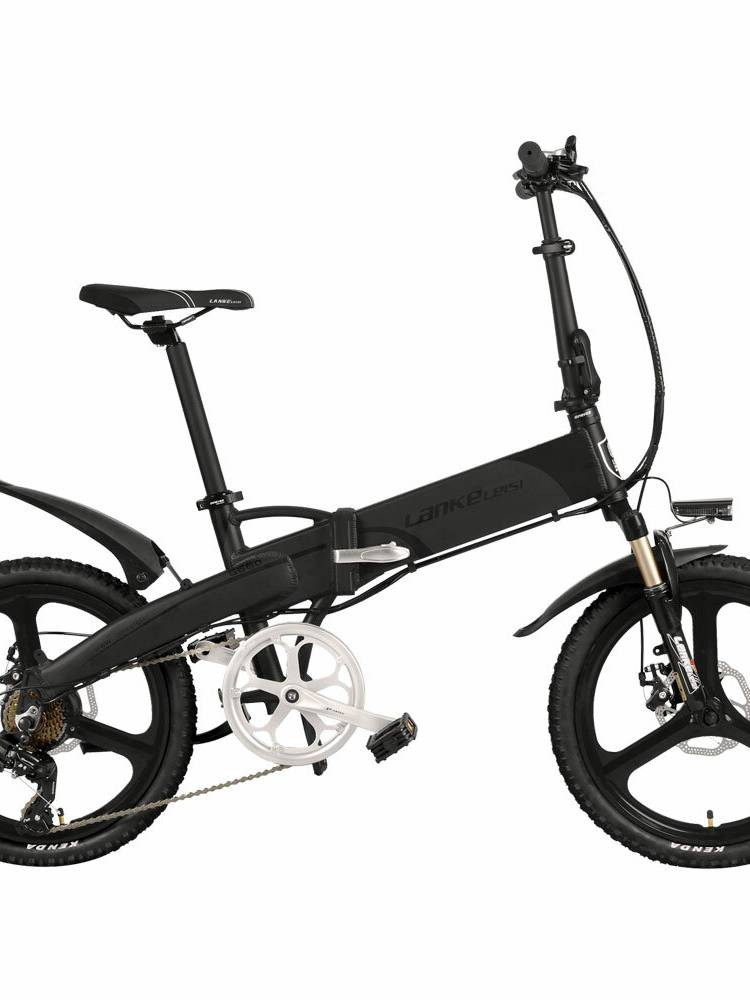 LANKELEISI G660 14.5ah 48V 400W 20 pulgadas bicicleta de ciclomotor plegable 100Km kilometraje carga máxima 120 kg con e