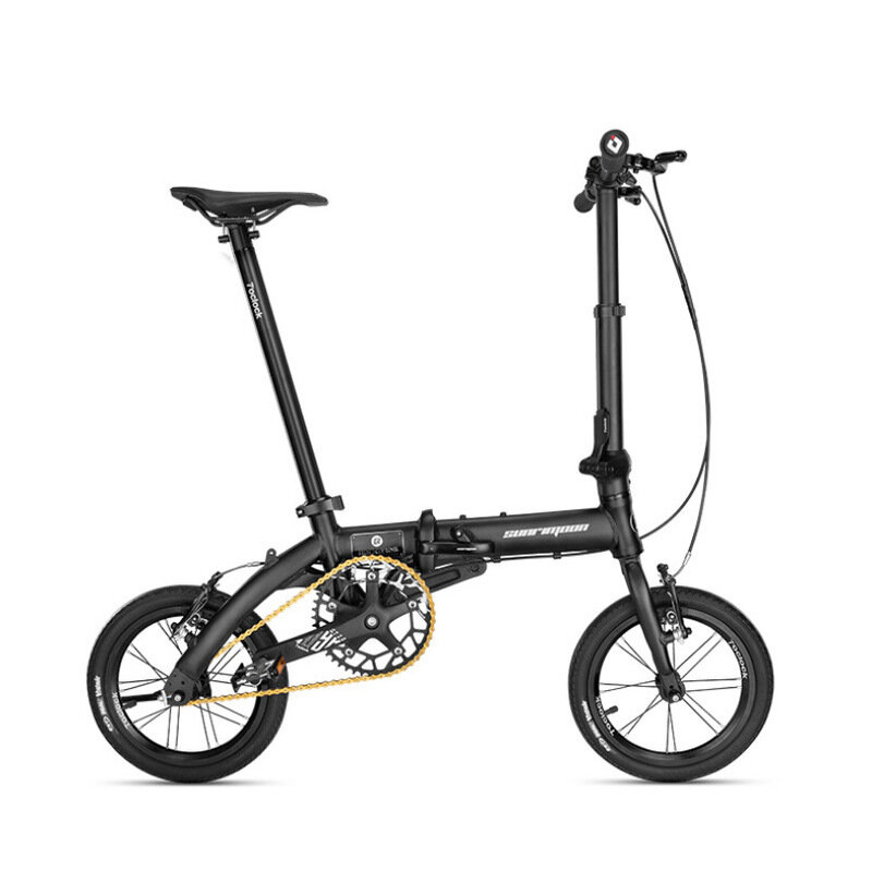 ROCKBROS Bicicleta plegable ligera de 14 pulgadas Mini Bicicletas de freno en V de altura ajustable para hombres y mujer